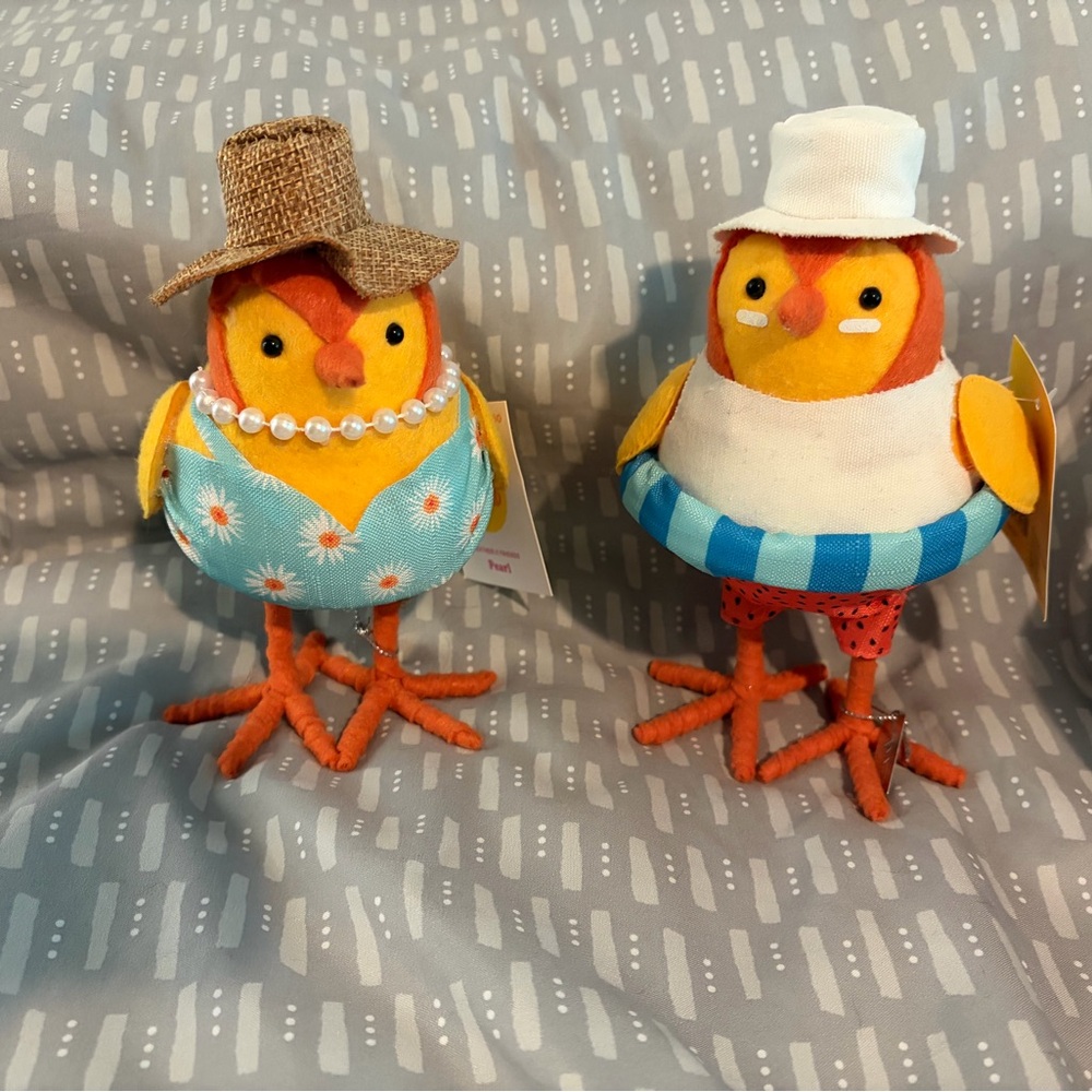 Fabric bird Set- summer